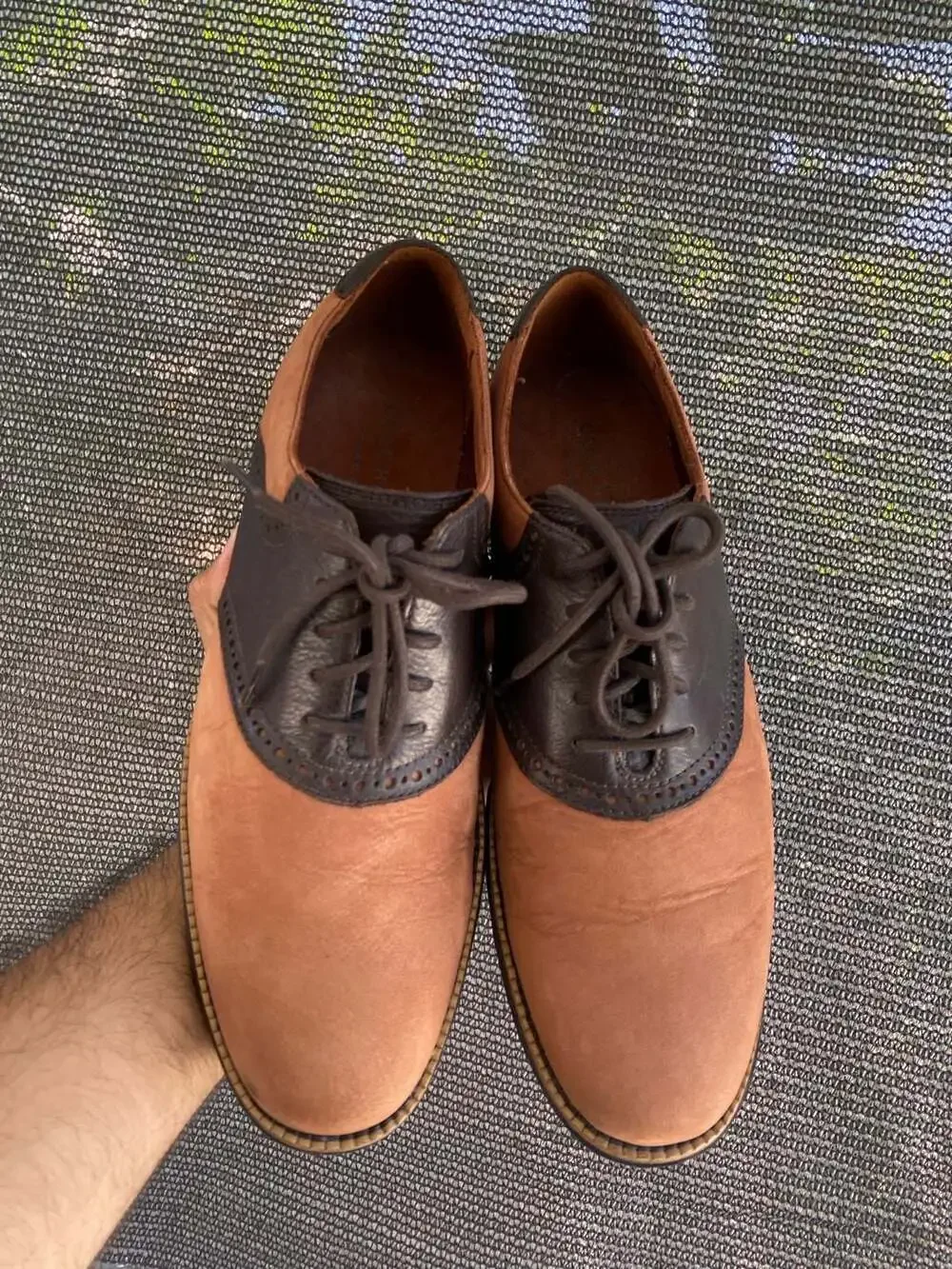Cole Haan OriginalGrand Brown Two-Tone Saddle Shoes
